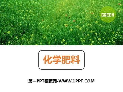 《化學肥料》PPT課件——高效農業的綠色動能與科學應用